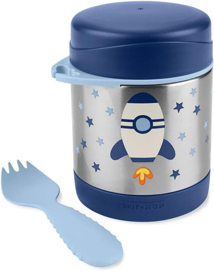 SKIP HOP termos ze stali nierdzewnej 325 ml + łyżeczka RAKIETA KOSMICZNA