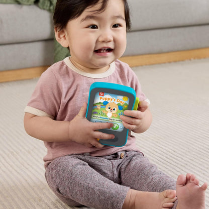 FISHER-PRICE JFK28 συσκευή ανάγνωσης ιστοριών για το κουταβάκι-μαθήτρια σε 3 γλώσσες