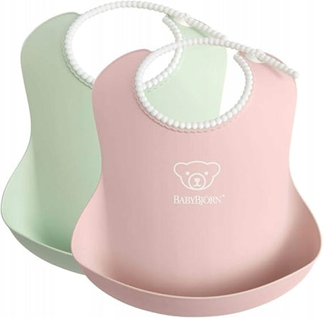 Σαλιάρα σιλικόνης BABYBJORN με τσεπάκι x2