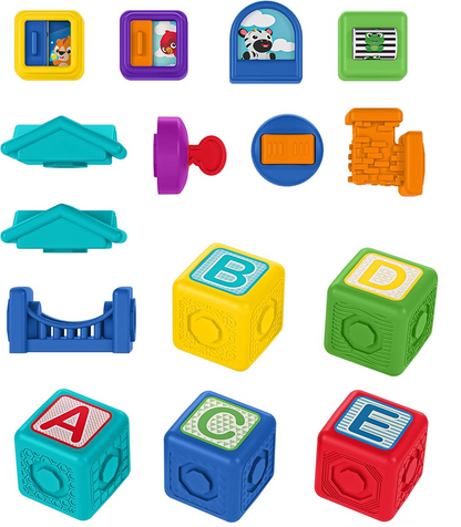 BABY EINSTEIN Connectables Bridge & Learn Μαγνητικά Τουβλάκια 15 τεμάχια