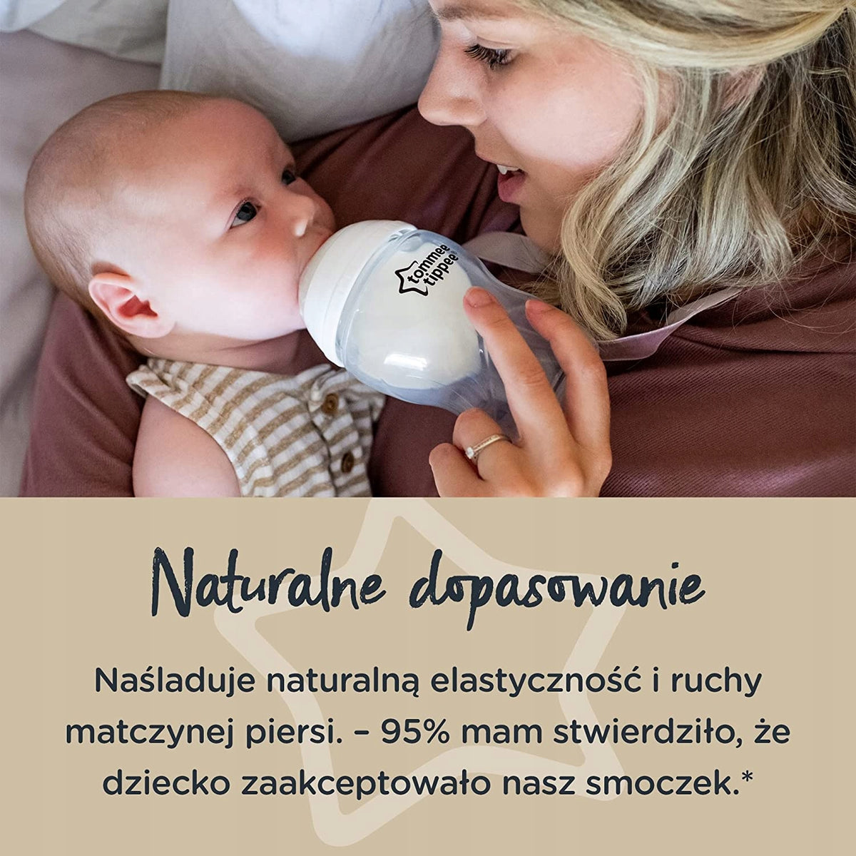 TOMMEE TIPPEE zestaw startowy butelek ANTI-COLIC, mama karmi niemowlę butelką Closer to Nature