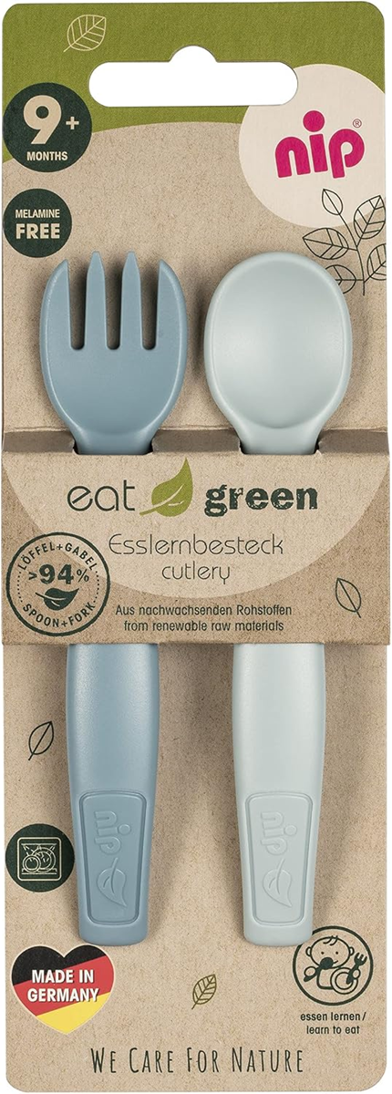NIP Eat Green conjunto de talheres 9msc+