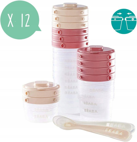 BEABA CLIP ételtároló dobozok 2 x 60 ml, 4 x 120 ml, 6 x 200 ml
