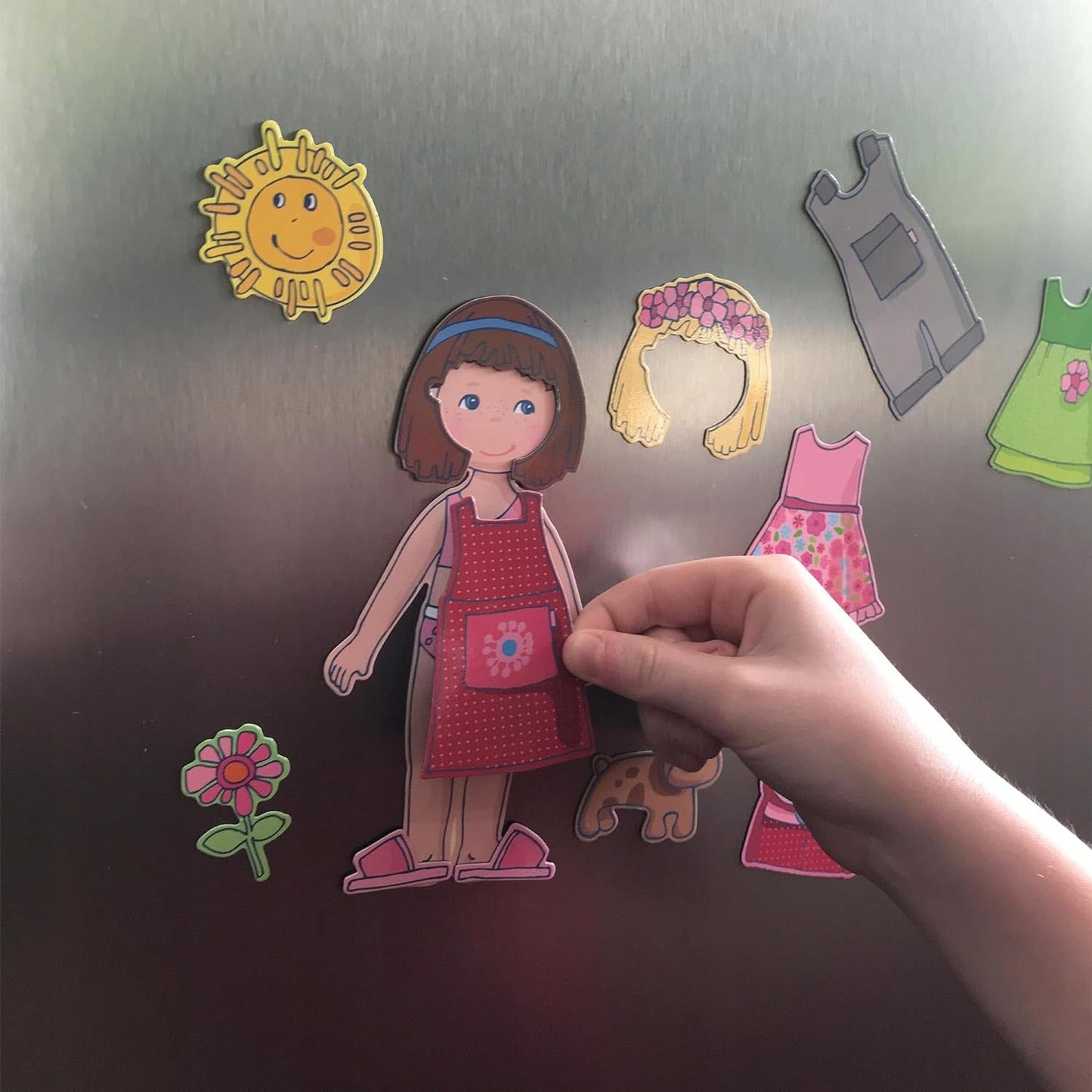 HABA Magnetisches Anziehspiel Lilli 4 Hintergründe 54 Magnete