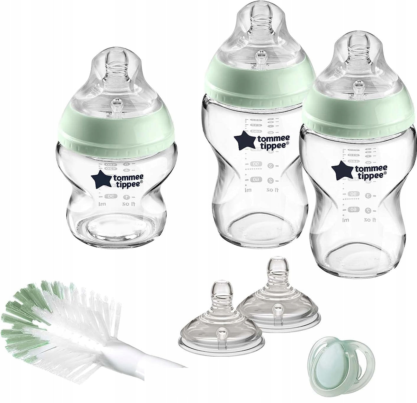 TOMMEE TIPPEE zestaw startowy SZKLANE BUTELKI