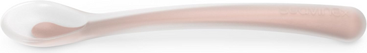 SUAVINEX Selection elastická silikonová lžička 16 cm 4 m+ růžová