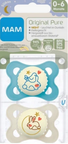 MAM ORIGINAL NIGHT πιπίλα x2 2-6μ