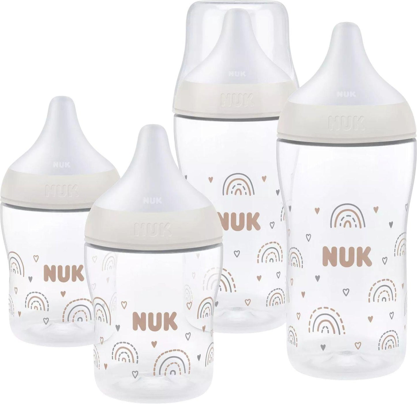 NUK Perfect Match Rainbow set de început cu biberoane 150 / 260 ml 3 luni+