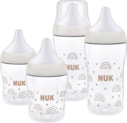 NUK Perfect Match Rainbow set de început cu biberoane 150 / 260 ml 3 luni+