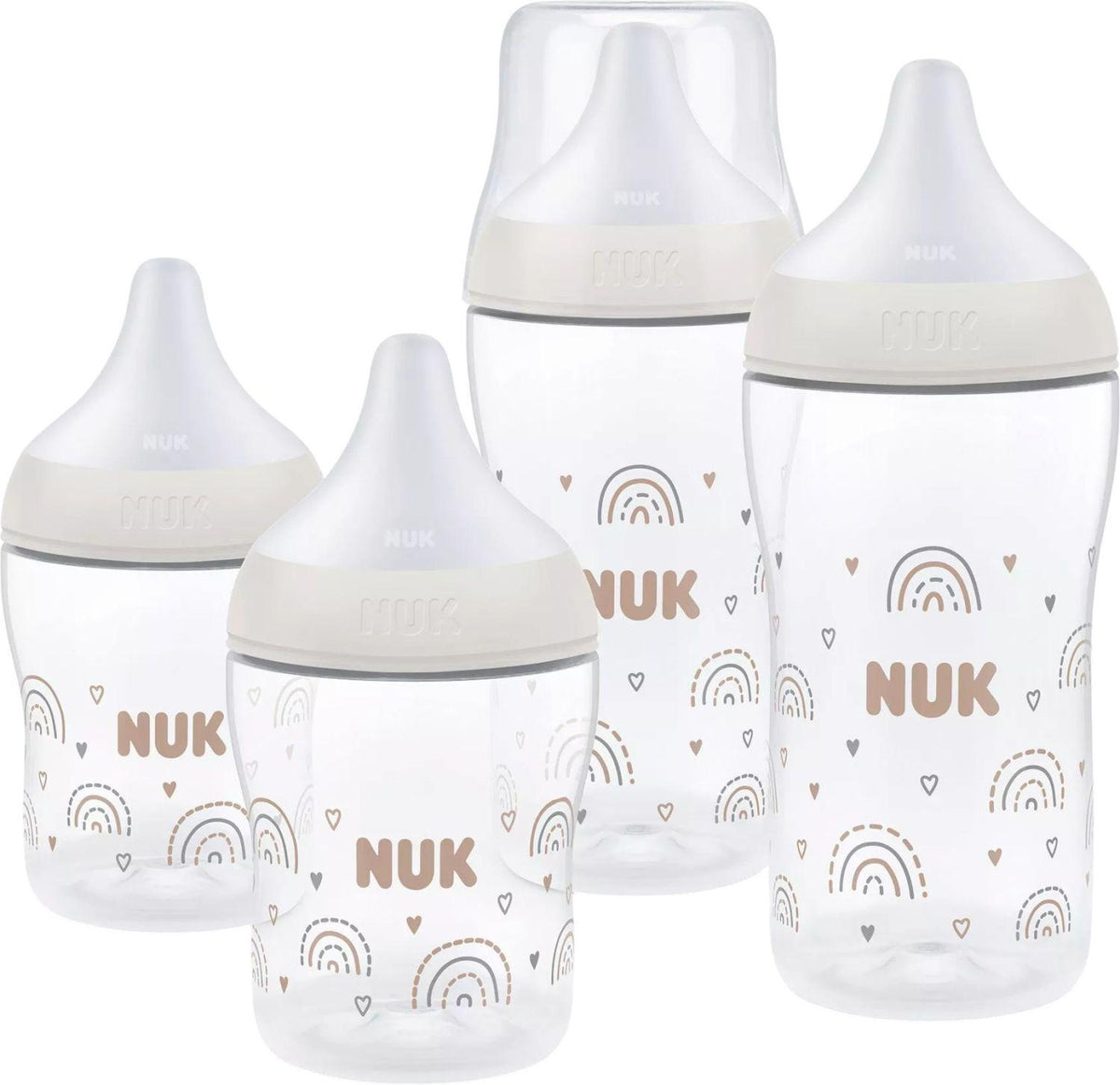 NUK Perfect Match Rainbow σετ αρχικό μπουκαλιών 150 / 260 ml 3μ+