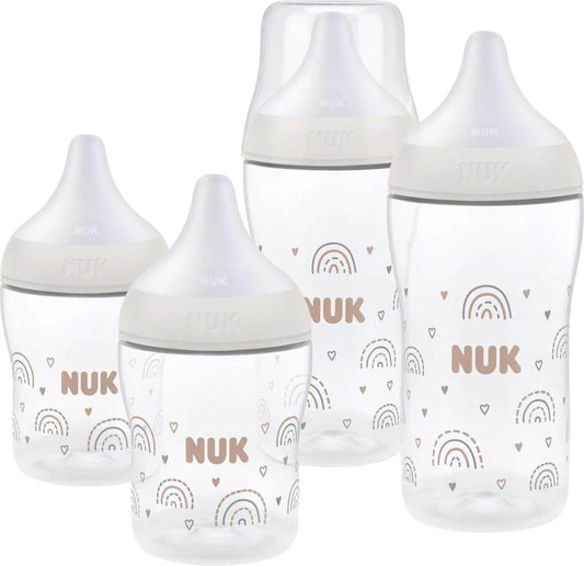 NUK Perfect Match Rainbow σετ αρχικό μπουκαλιών 150 / 260 ml 3μ+