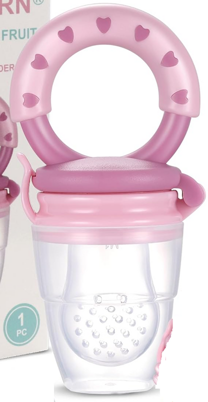 BEBI BORN dispozitiv de dentiție și alimentator pentru fructe, pentru copii de 3–24 de luni, 3 tetine