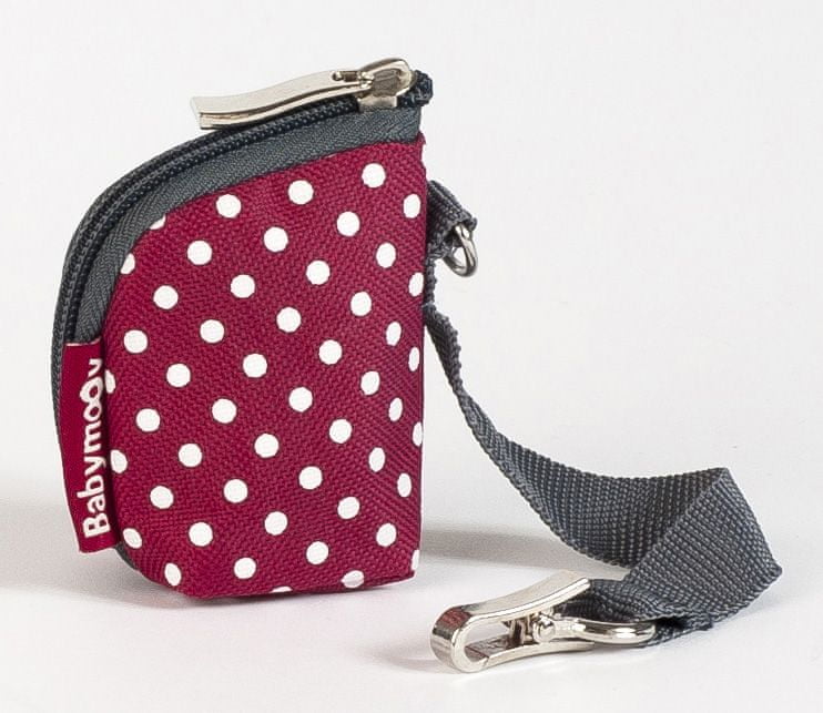 BABYMOOV torba do wózka BABY CHIC + przewijak, beżowo-bordowa torba na akcesoria z paskiem i zapięciem