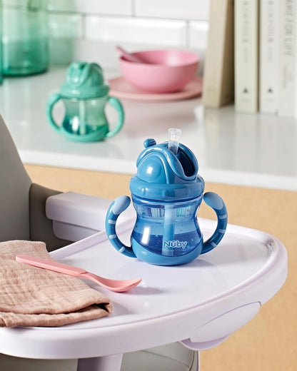 NUBY cseppmentes szívószálas pohár 12 hónap+ 270 ml