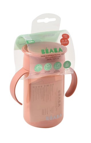 Béaba εκπαιδευτικό ποτηράκι 360 pink 340 ml 12m+