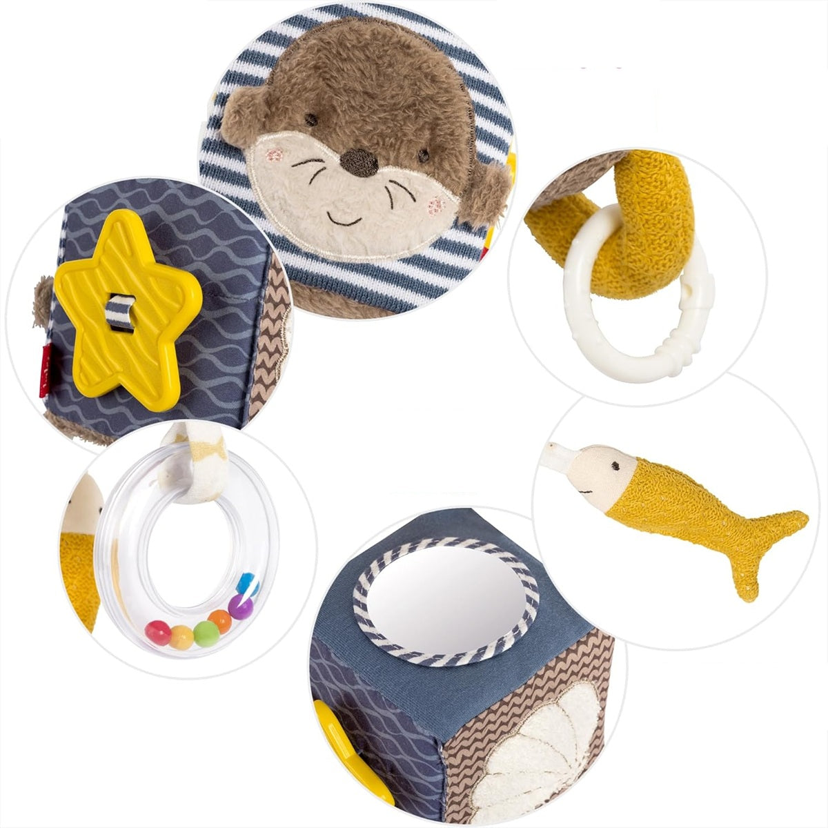 FEHN Otter Theo stroller, crib, car seat hanger