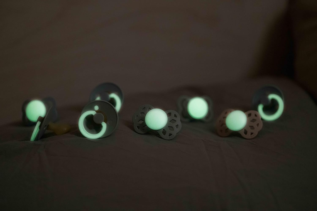 BIBS SUPREME GLOW beroligende sutter silikone 6msc+ SYMMETRISKE