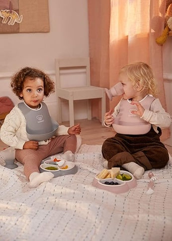 BABYBJORN σαλιάρα σιλικόνης με τσέπη x2