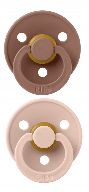 BIBS COLOUR πιπίλες 2τμχ, καουτσούκ 0-6 μηνών ΣΥΜΜΕΤΡΙΚΕΣ