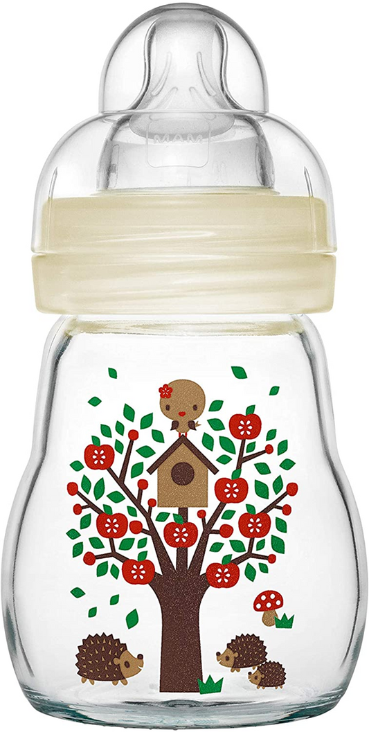 MAM Feel Good Glasflasche 170 ml 0 m+ Sauger 1