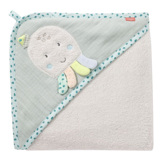 FEHN Sea Creatures HOODED TOWEL 80x80 cm