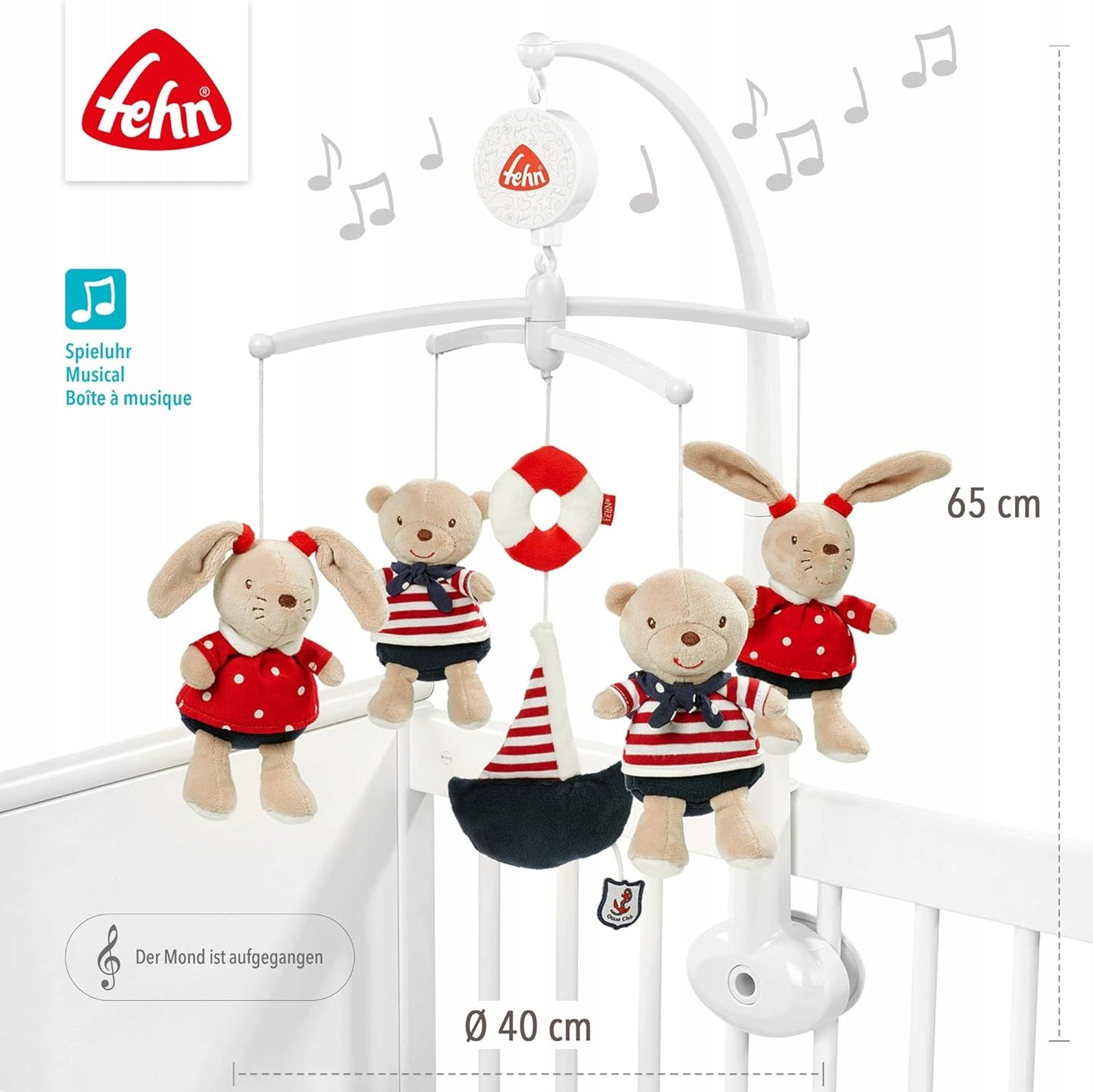 FEHN Ocean Club crib mobile