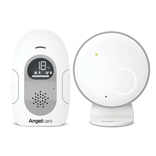 ANGELCARE AC110 cyfrowa niania elektroniczna z lampką nocną, biały zestaw z monitorem i nadajnikiem