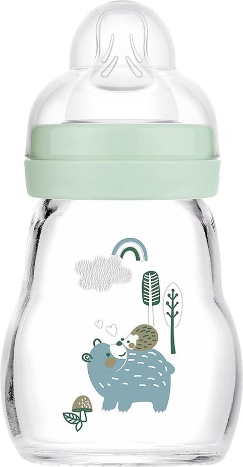 MAM Feel Good Glasflasche 170 ml 0 m+ Sauger 1