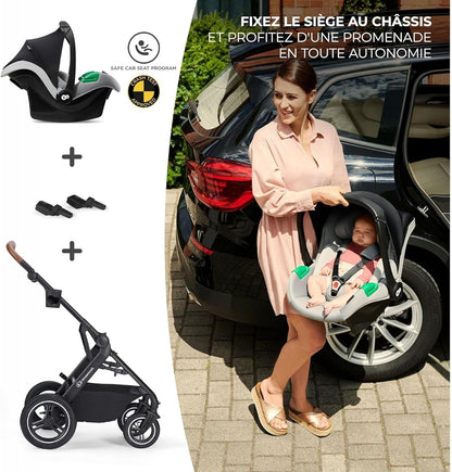KINDERKRAFT B-TOUR 3 σε 1 πολυλειτουργικό καρότσι έως 22kg + κάθισμα MINK PRO