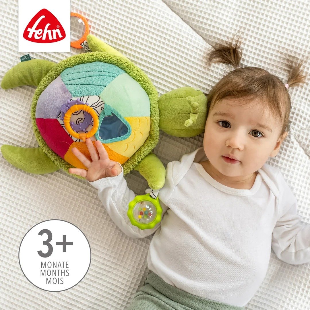 Fehn sea turtle XL sensory activity toy 3m+