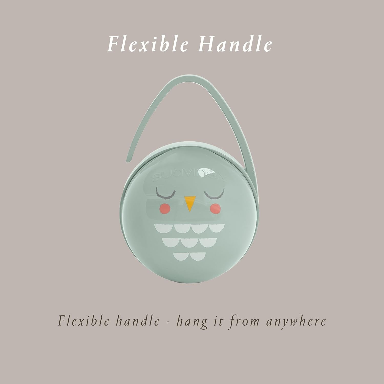 SUAVINEX Bonhomia etui pojemnik z uchwytem na 2 smoczki