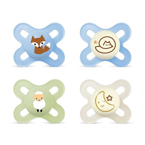 MAM Original Start πιπίλες σιλικόνης Day&Night 0-2m x4 ΦΩΣΦΟΡΙΖΟΥΣΕΣ