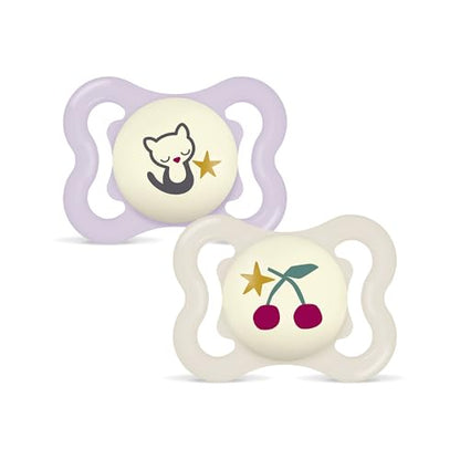 MAM Supreme Night smoczek uspokajający silikonowy 0-6 m x2