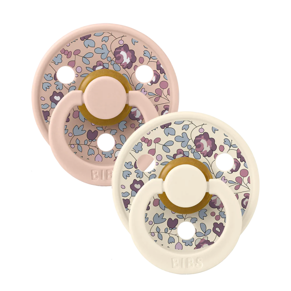 BIBS Eloise Blush Mix στρογγυλές πιπίλες x2 6 18m