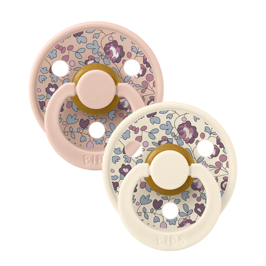 BIBS Eloise Blush Mix στρογγυλές πιπίλες x2 6 18m