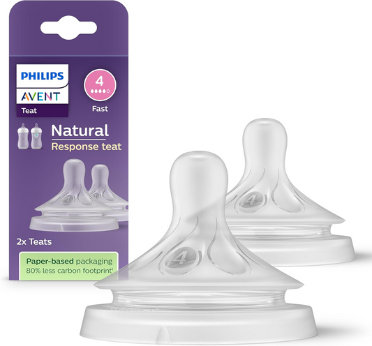 PHILIPS AVENT Natural RESPONSE smoczki do butelek 3msc+ x2