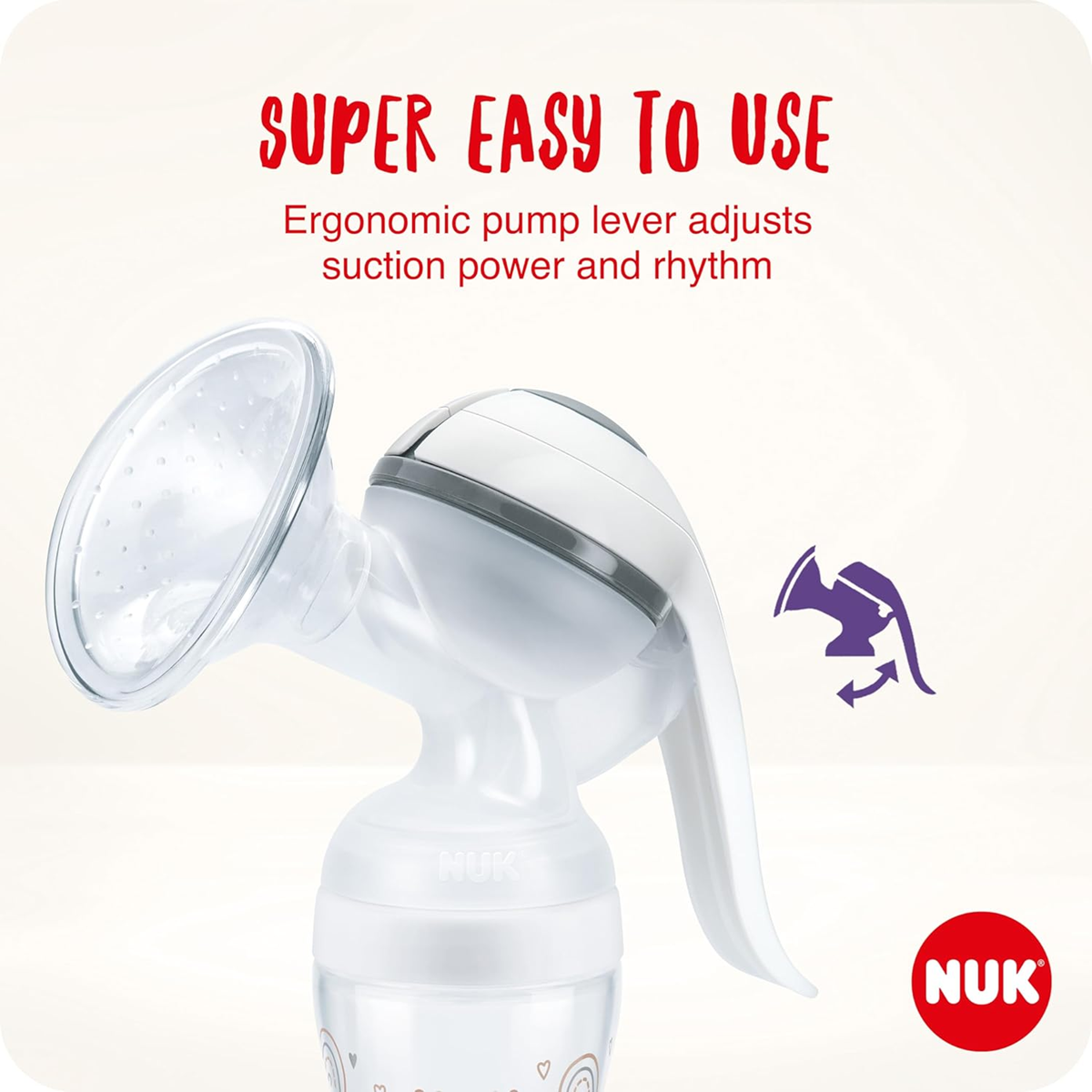 NUK laktator ręczny + butelki Perfect Match 150ml zestaw