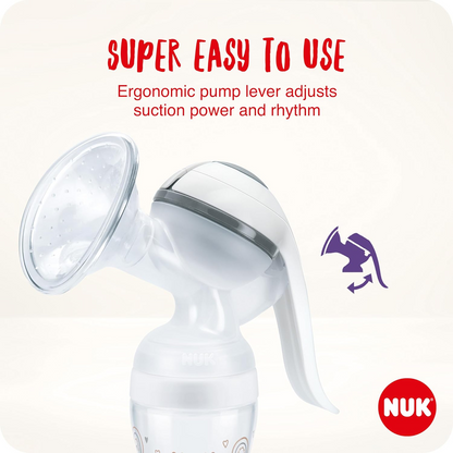 NUK laktator ręczny + butelki Perfect Match 150ml zestaw