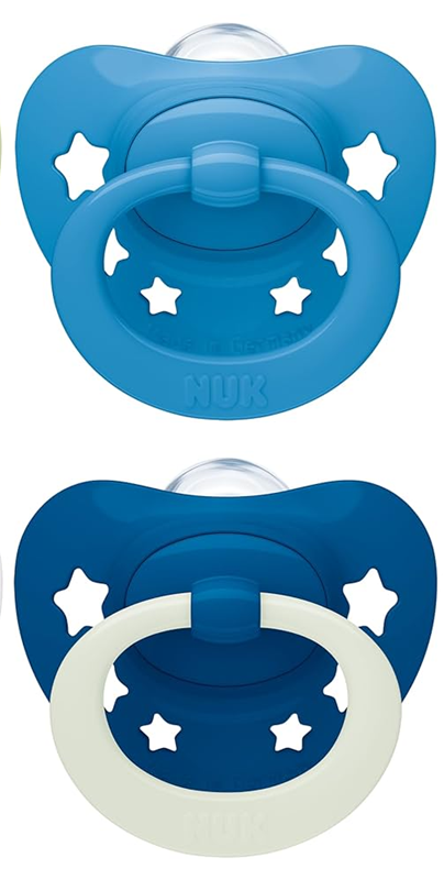 NUK STAR smoczek uspokajający x2 0-6msc DAY&NIGHT