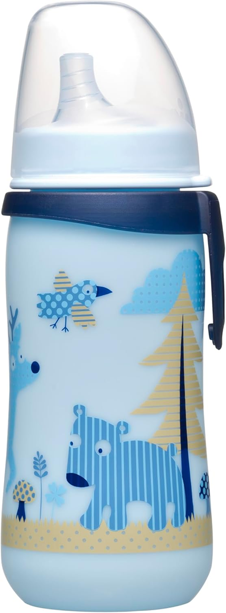 NIP First Cup κύπελλο εκμάθησης με μαλακό στόμιο 330 ml 12 m+ ΔΑΣΟΣ
