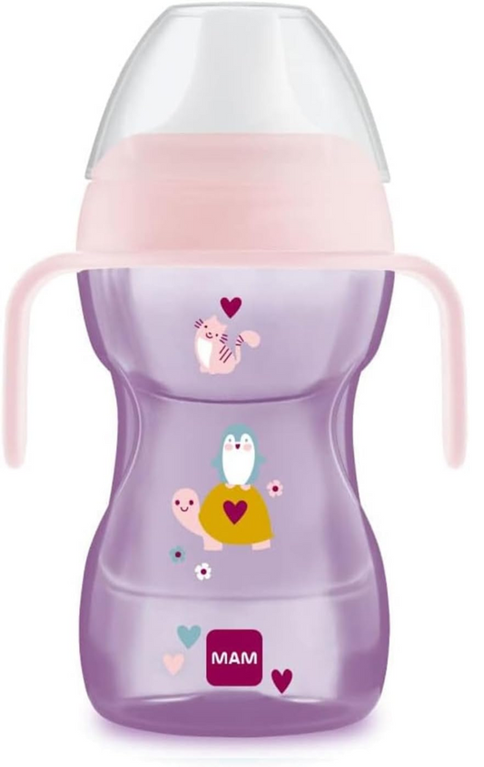 Cana MAM Fun To Drink Cup cu tetină anti-picurare 270 ml 8 luni+