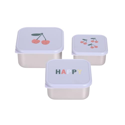 Lässig Happy Fruits ανοξείδωτα δοχεία για σνακ 3 τεμ.