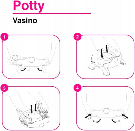 OK BABY 3ÎN1 Oliță Turistică Adaptor + pungi