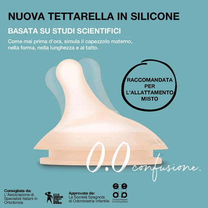 SUAVINEX Zero Zero tetine pentru biberon x2 0 luni+