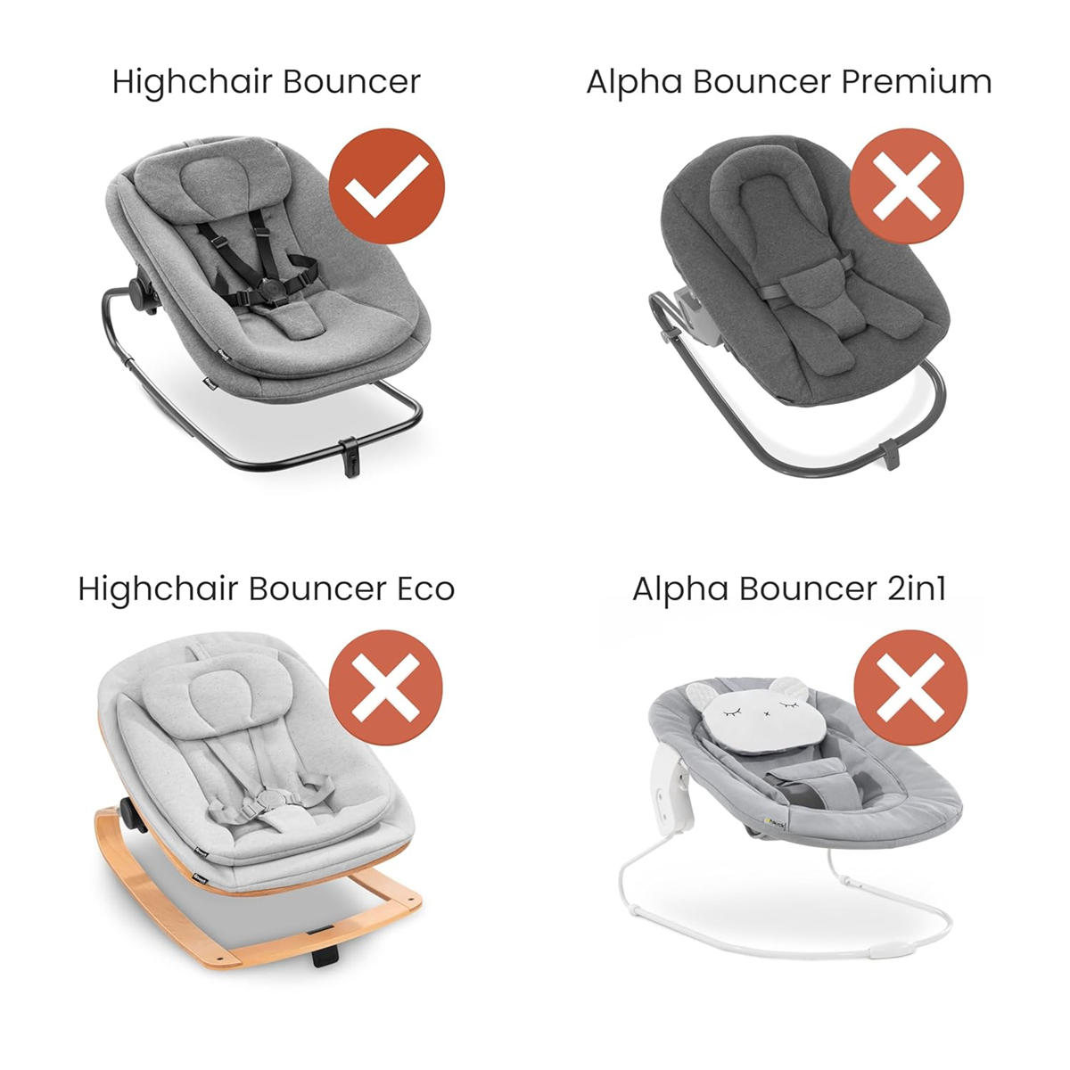 HAUCK pałąk łuk z zabawkami do leżaczka HIGHCHAIR BOUNCER