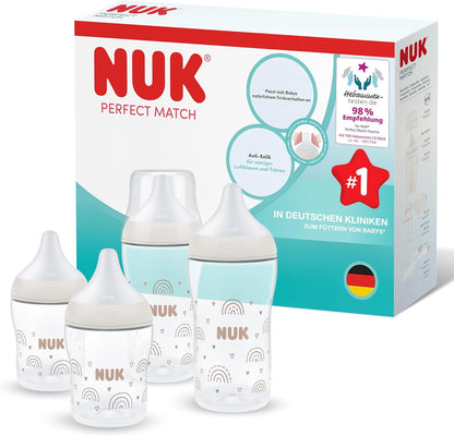 Biberoane anticolici NUK Perfect Match, 150/260 ml, 3m+