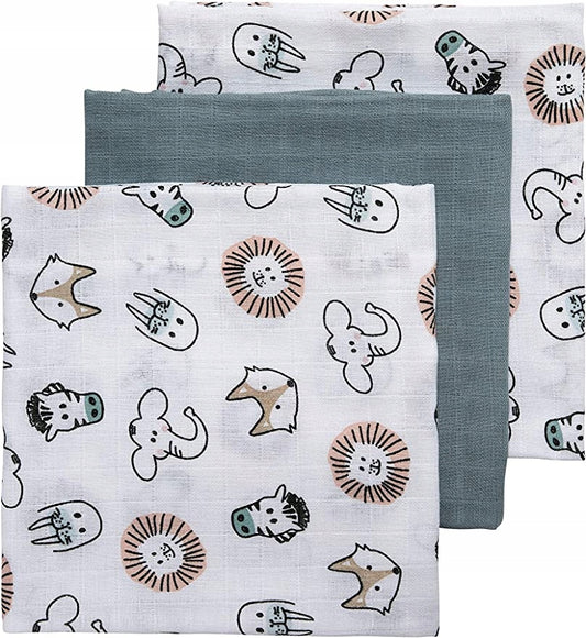 MEYCO BABY mousseline luiers 70x70 x3