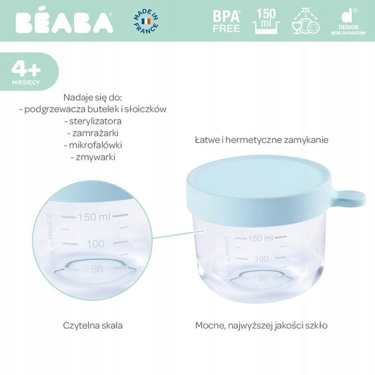 BEABA üvegtégely 150 ml