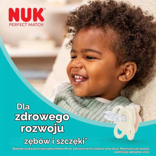 NUK Perfect Match Air Night pacifiers 0-6m x2 GLOW-IN-THE-DARK