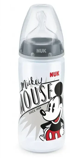 NUK First Choice+ Mickey Mouse bouteille 300 ml 6-18 m tétine M